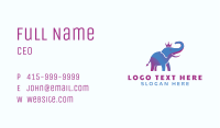 Creative Gradient Elephant Business Card Image Preview