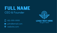 Blue Winged Sword Business Card Design