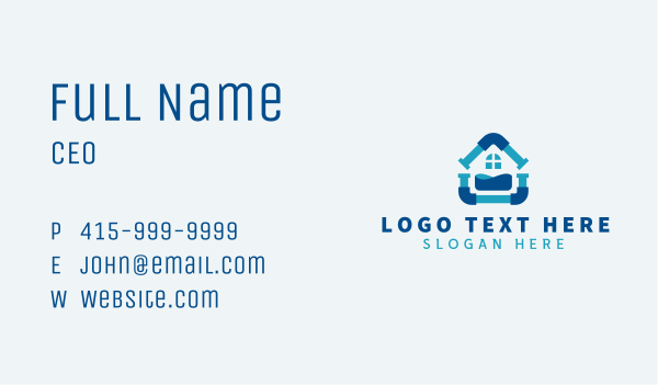 House Water Plumbing  Business Card Design Image Preview