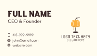 Pumpkin Lamp Business Card Image Preview