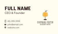 Pumpkin Lamp Business Card Image Preview