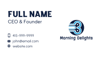 Round Three Outline Business Card Image Preview