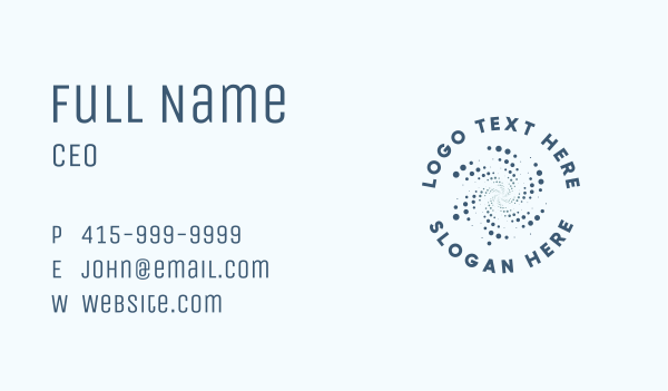 Generic Dot Pattern Business Card Design Image Preview