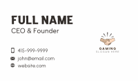 People Handshake Deal  Business Card Design