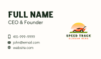 Mower Sunset Landscaping Business Card Design