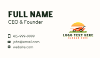 Mower Sunset Landscaping Business Card Preview