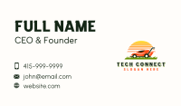 Mower Sunset Landscaping Business Card Design