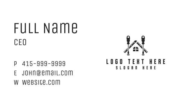 Screwdriver House Construction Builder Business Card Design Image Preview