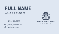 Column Justice Scale Business Card Image Preview