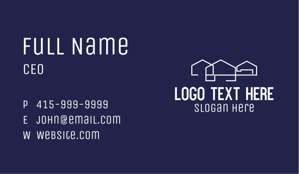 Factory Warehouse Compound Business Card Design Image Preview