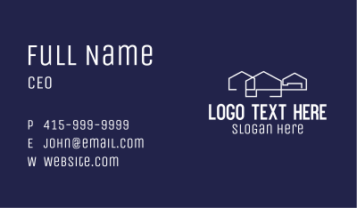 Factory Warehouse Compound Business Card Image Preview