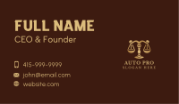 Lawyer Legal Scale Business Card Image Preview
