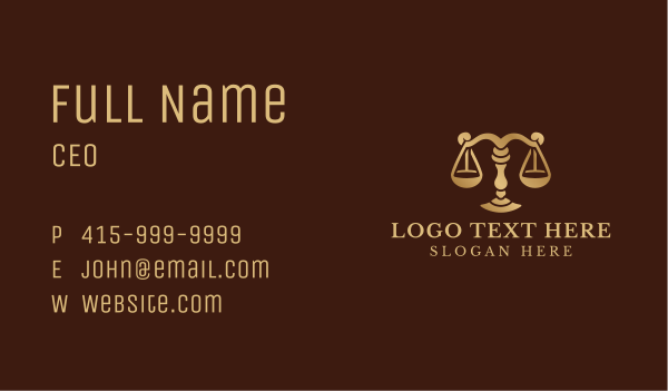 Lawyer Legal Scale Business Card Design Image Preview