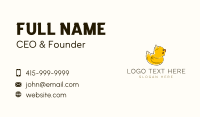 Fluffy Baby Duck Business Card Image Preview