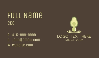 Natural Avocado Oil  Business Card Image Preview