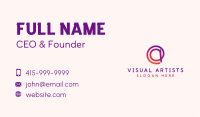 Gradient Address Sign Letter A Business Card Image Preview