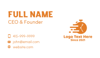 Orange Fast Food Diner Business Card Image Preview