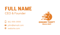 Orange Fast Food Diner Business Card Image Preview