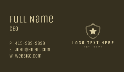 Security Armed Forces  Business Card Image Preview