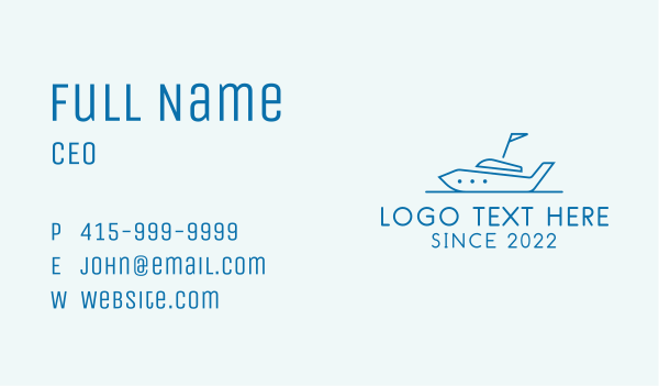 Transport Yacht Boat  Business Card Design Image Preview