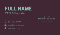 Elegant Event Planner Wordmark Business Card Image Preview