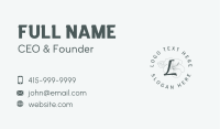 Photography Cursive  Lettermark Business Card Image Preview