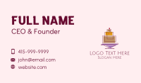 Geometric Cake Bakery  Business Card Image Preview