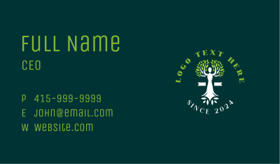 Woman Tree Organic Beauty Business Card Image Preview