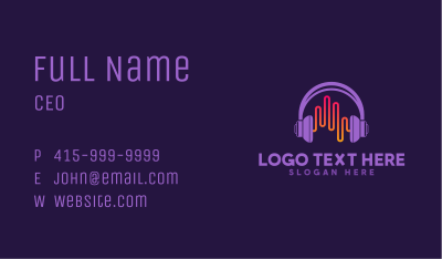 DJ Media Music Business Card Image Preview