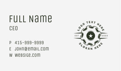 Sawmill Blade Carpenter Business Card Image Preview