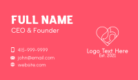 Mother Child Heart Business Card Design