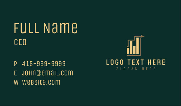 Finance Graph  Business Card Design Image Preview