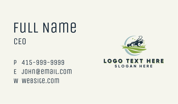 Mower Lawn Care  Business Card Design Image Preview