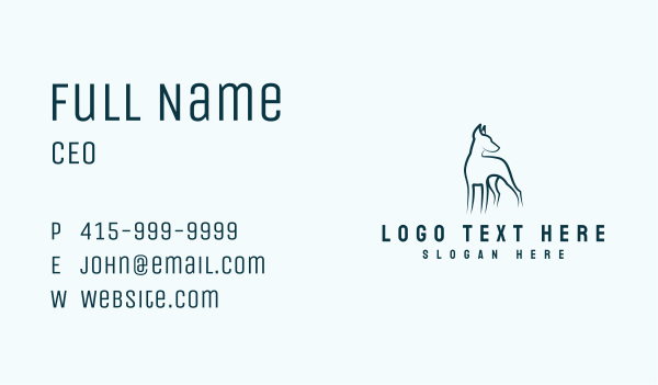 Dobermann Guard Dog Business Card Design Image Preview