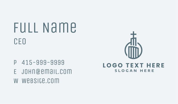 Christian Cross Church Business Card Design Image Preview