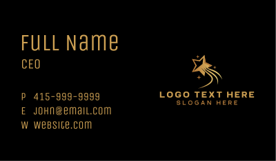 Luxe Star Astronomy Business Card Image Preview