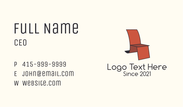 Accent Chair Design  Business Card Design Image Preview