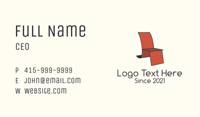 Accent Chair Design  Business Card Image Preview