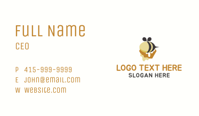 Bee Honey Drip Business Card Image Preview
