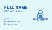 Blue Lock Storage  Business Card Image Preview