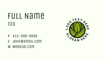 Organic Gardening Plant Business Card Image Preview