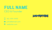 Cool Graffiti Wordmark Business Card Preview