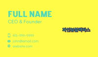 Cool Graffiti Wordmark Business Card Image Preview