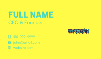 Cool Graffiti Wordmark Business Card Image Preview