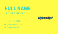 Cool Graffiti Wordmark Business Card Image Preview