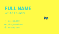 Cool Graffiti Wordmark Business Card Design