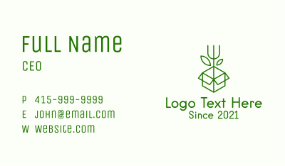 Box Garden Rake Business Card Image Preview