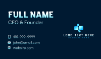 Tech Digital Pixel Business Card Preview