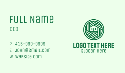Green Home Real Estate Business Card