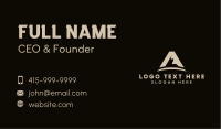 Outdoor Mountaineering Letter A Business Card Image Preview